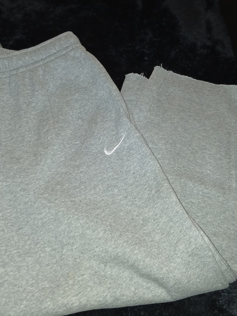 Nike Light Gray Sweatpants with White Swoosh